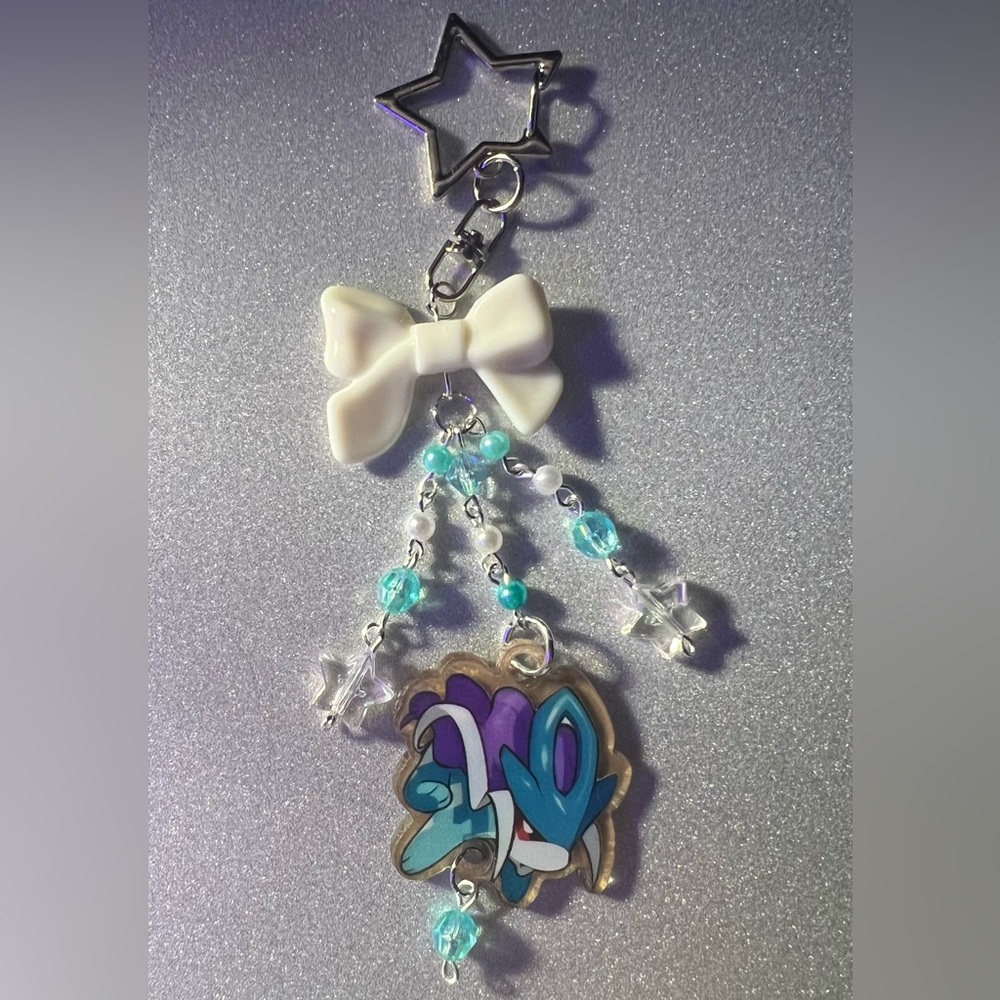 Cute Pokemon Suicune Keychain